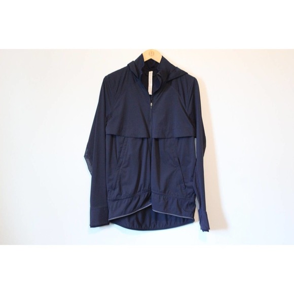 Lululemon Kicking Asphalt Jacket Midnight Navy Full Zip Women's Size 8 H14499 - Picture 2 of 16